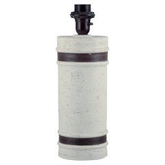 Bitossi/Bergboms, Sweden. Large table lamp in stoneware.