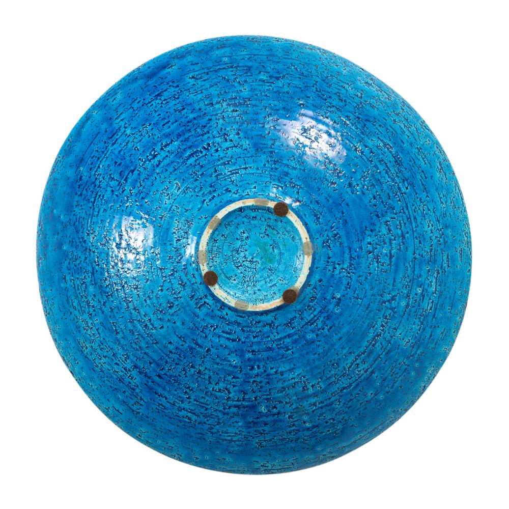Bitossi for Rosenthal Netter Bowl, Ceramic, Blue Red, White, Onion Pattern For Sale 9