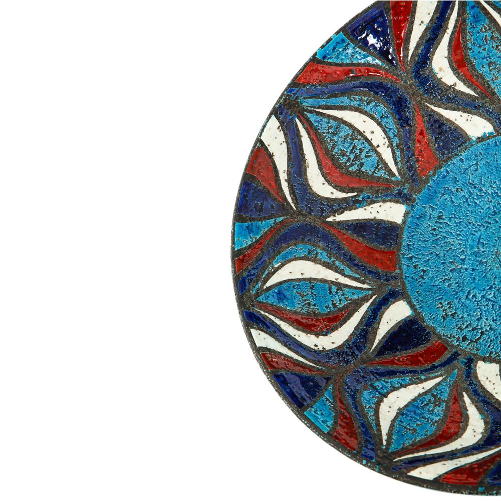 Bol Bitossi pour Rosenthal Netter, céramique, motif oignon bleu rouge, blanc en vente 3