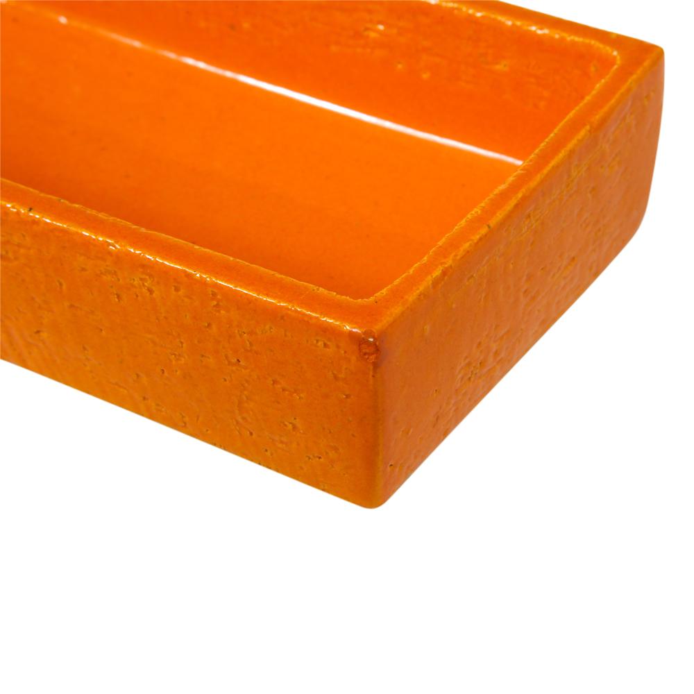 Bitossi-Schachtel, Keramik, Gelb und Orange, Geometrisch, signiert im Angebot 5