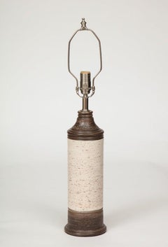 Bitossi Brown, Birch Tree Glazed Ceramic Lamps