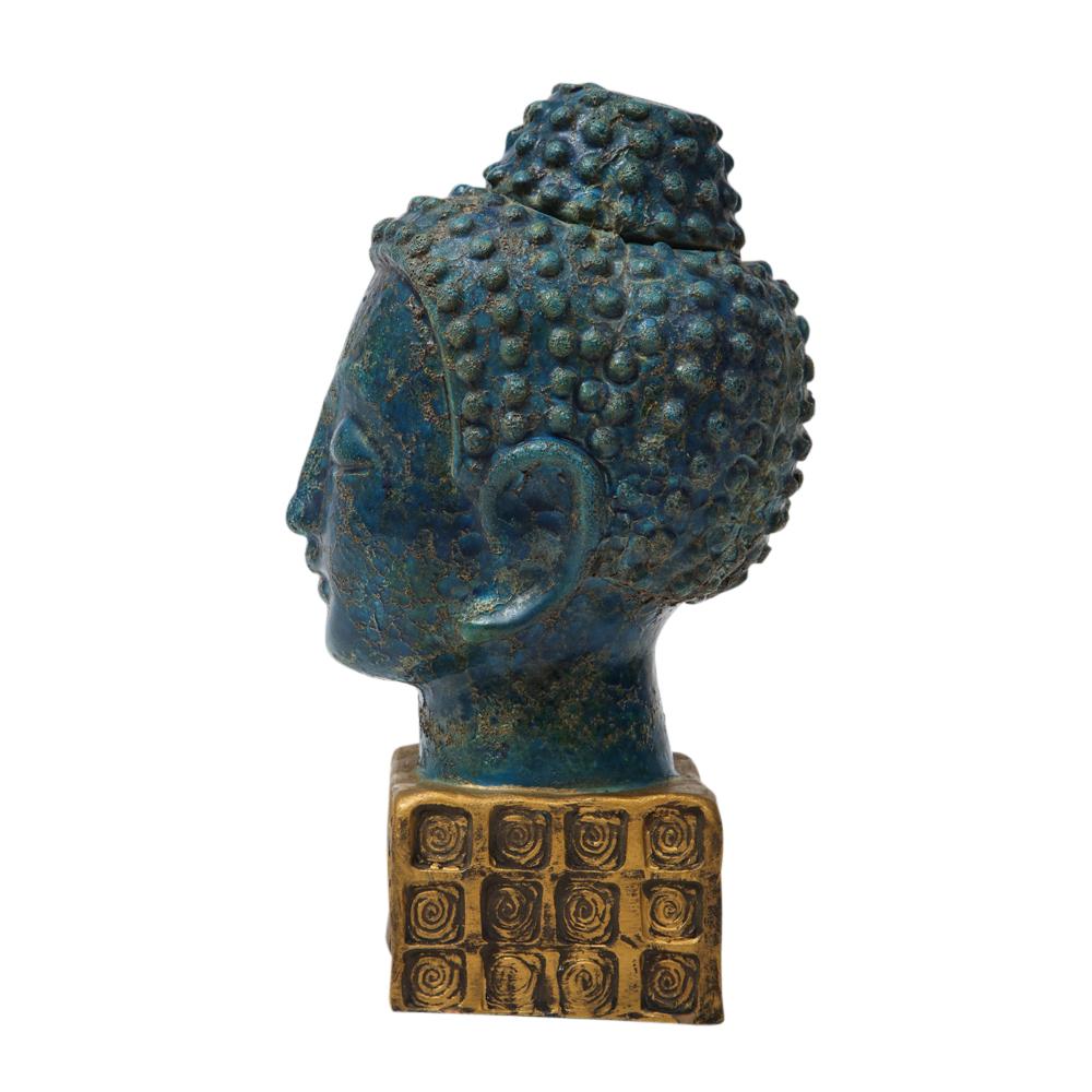 Bitossi Buddha, Ceramic Blue Gold 1