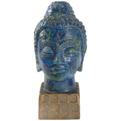 Bitossi Buddha Italy Aldo Londi, circa 1965 Chinese Glaze