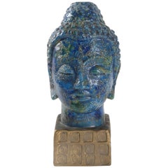 Bitossi Buddha Italy Aldo Londi, circa 1965 Chinese Glaze
