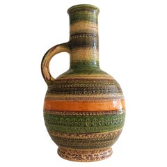 Bitossi by Aldo Londi Ceramic Vase, Sahara Décor for Cer Paoli, Italy, 1960s