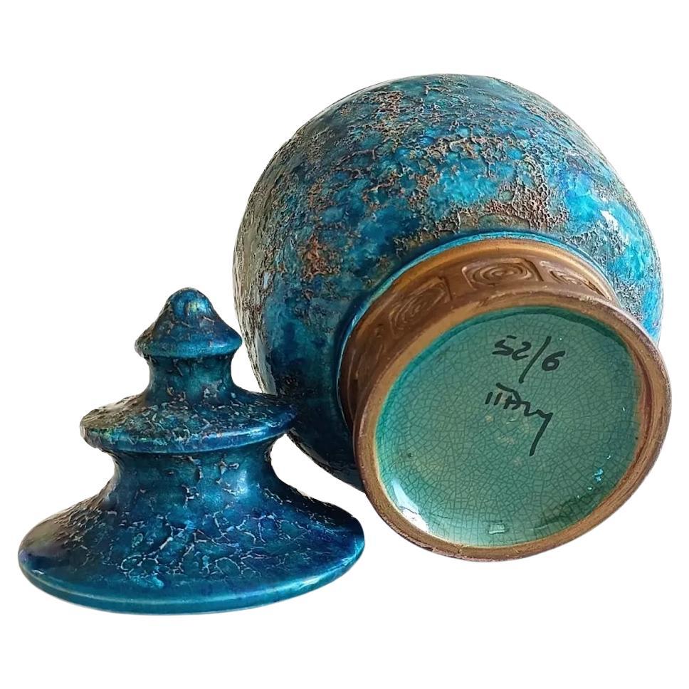 Bitossi by Aldo Londi for Rosenthal Netter Pagoda Shaped Lidded Jar, Italy 1960s In Excellent Condition In Valencia, VC