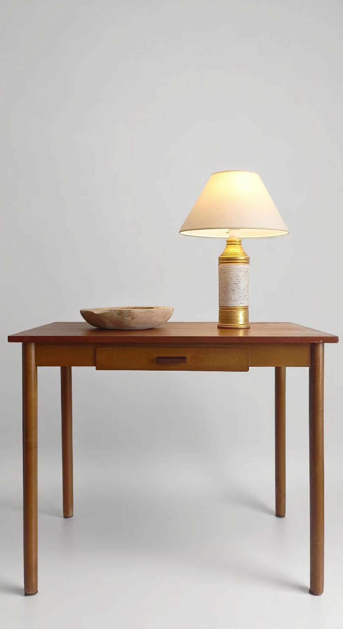 Bitossi by Aldo Londi for Bergboms – Ceramic Table Lamp, Italy, c. 1970s

An elegant ceramic table lamp designed by Aldo Londi for Bitossi, produced in Italy in the 1970s for the Swedish lighting company Bergboms. This collaboration represents a