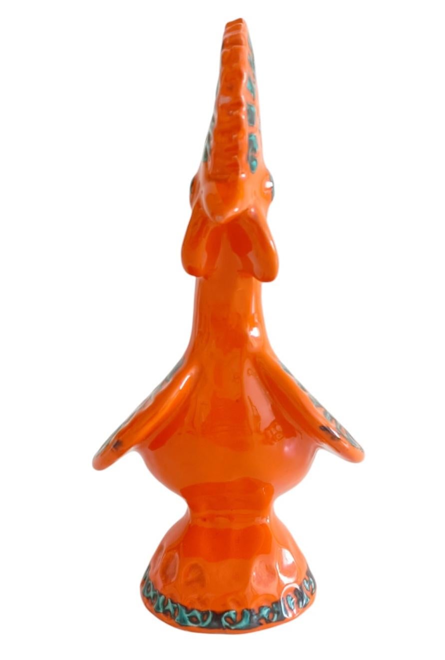 Bitossi by Aldo Londi Italian Vintage Ceramic Rooster, 1960s For Sale 5