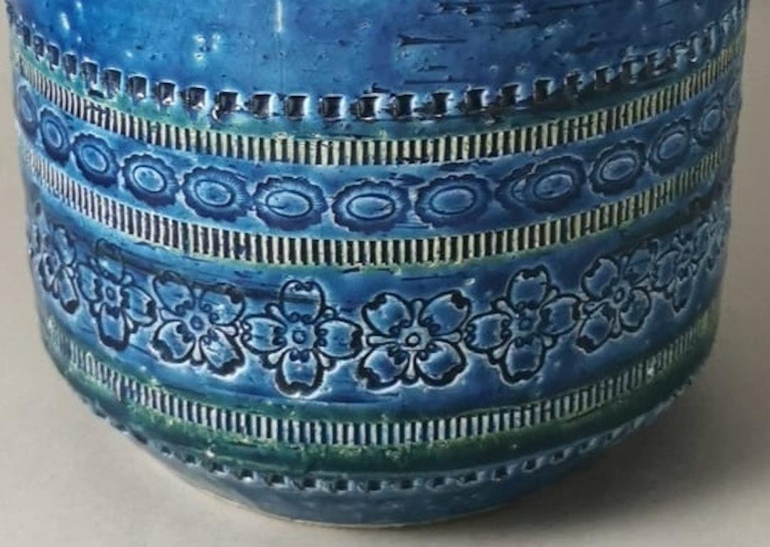 Bitossi by Aldo Londi, Italienische Vintage-Vase aus glasierter Keramik im Angebot 4