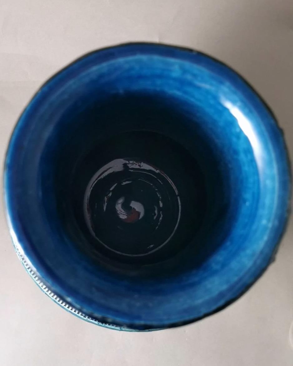 Bitossi by Aldo Londi, Italienische Vintage-Vase aus glasierter Keramik im Angebot 6