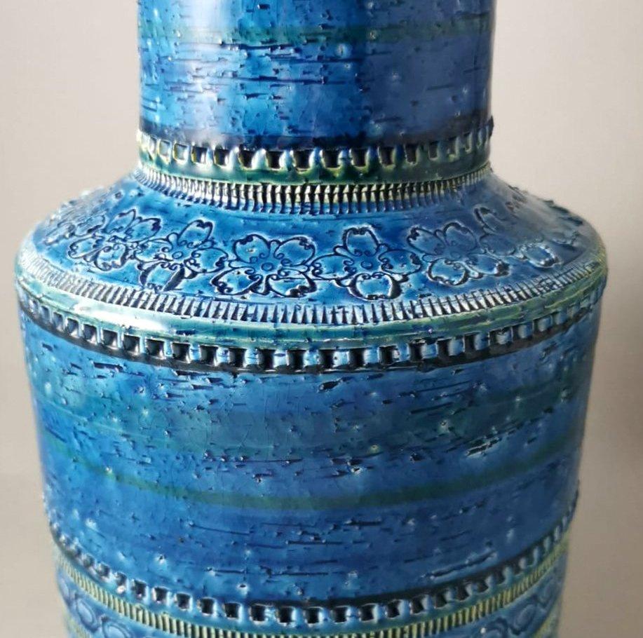 Bitossi By Aldo Londi Italian Vintage Glazed Ceramic Vase For Sale 1