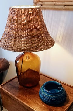 Bitossi Large Ashtray by Aldo Londi, Rimini Blu Ceramic, Italy, 1960s