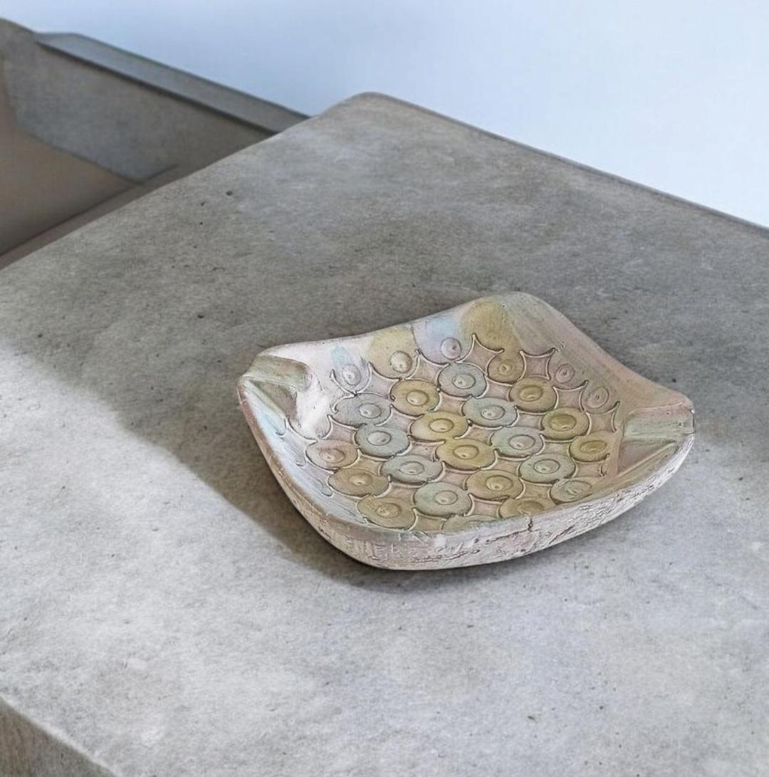 Bitossi by Aldo Londi Torcello Decor Cendrier en céramique Vide-Poche, Italie, ci 1960s en vente 2