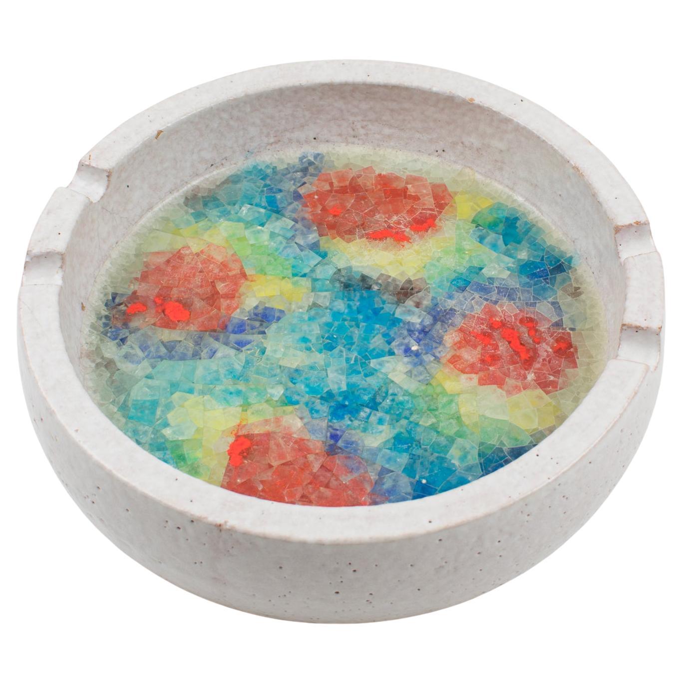 Centrotavola Vide Poche in ceramica e mosaico di Bitossi