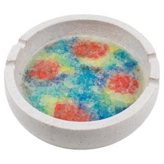Bitossi Ceramic and Mosaic Bowl Vide Poche Centerpiece, circa 1960