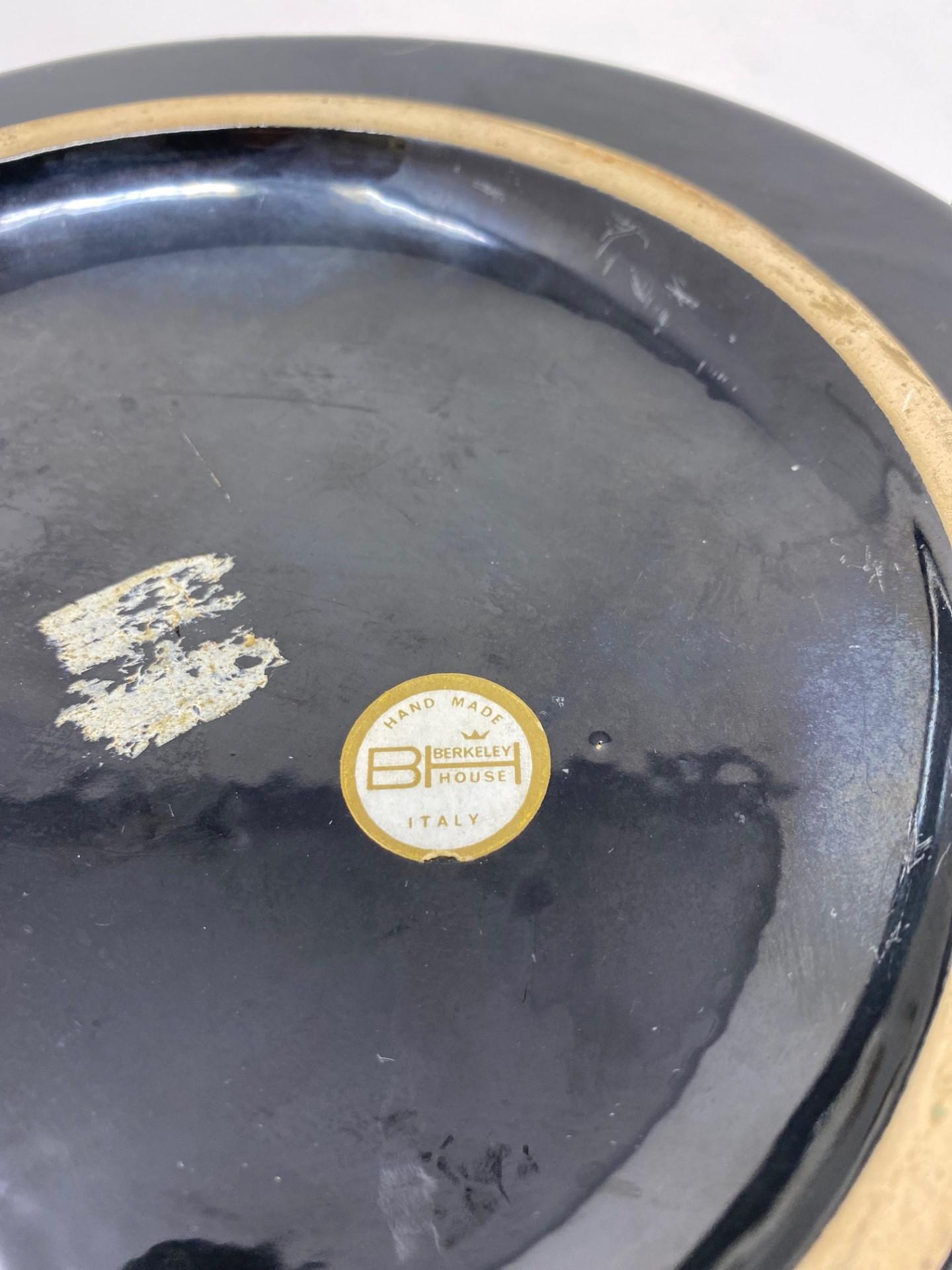 Bitossi-Aschenbecher aus Keramik, Gold, Berkeley House, signiert, Italien, 1960er Jahre im Zustand „Gut“ im Angebot in San Diego, CA