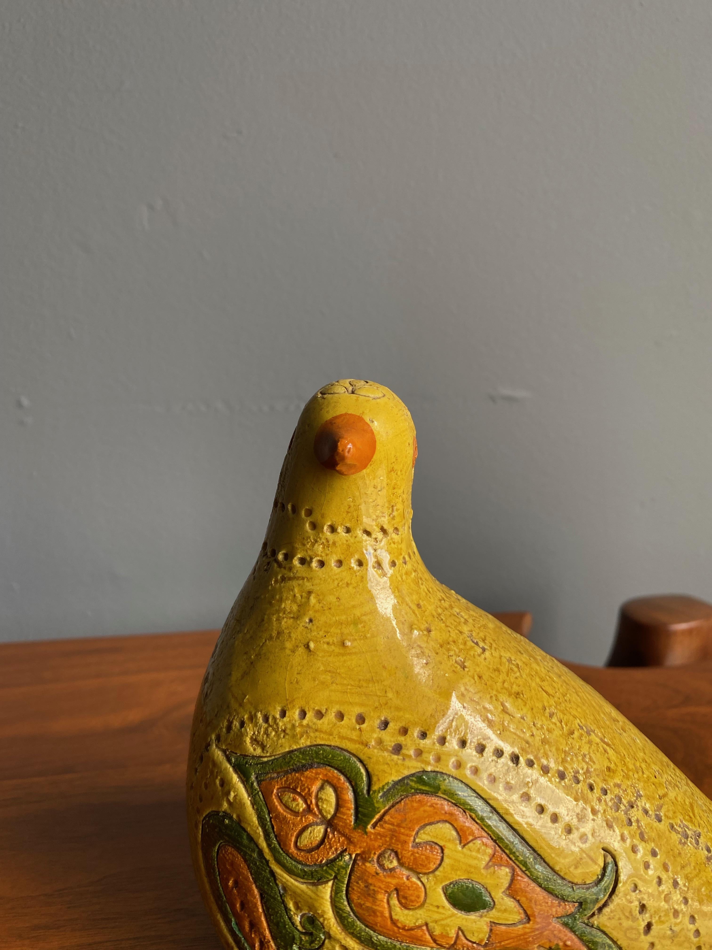 Mid-Century Modern Bitossi Ceramic Bird Sculpture for Raymor, circa 1960