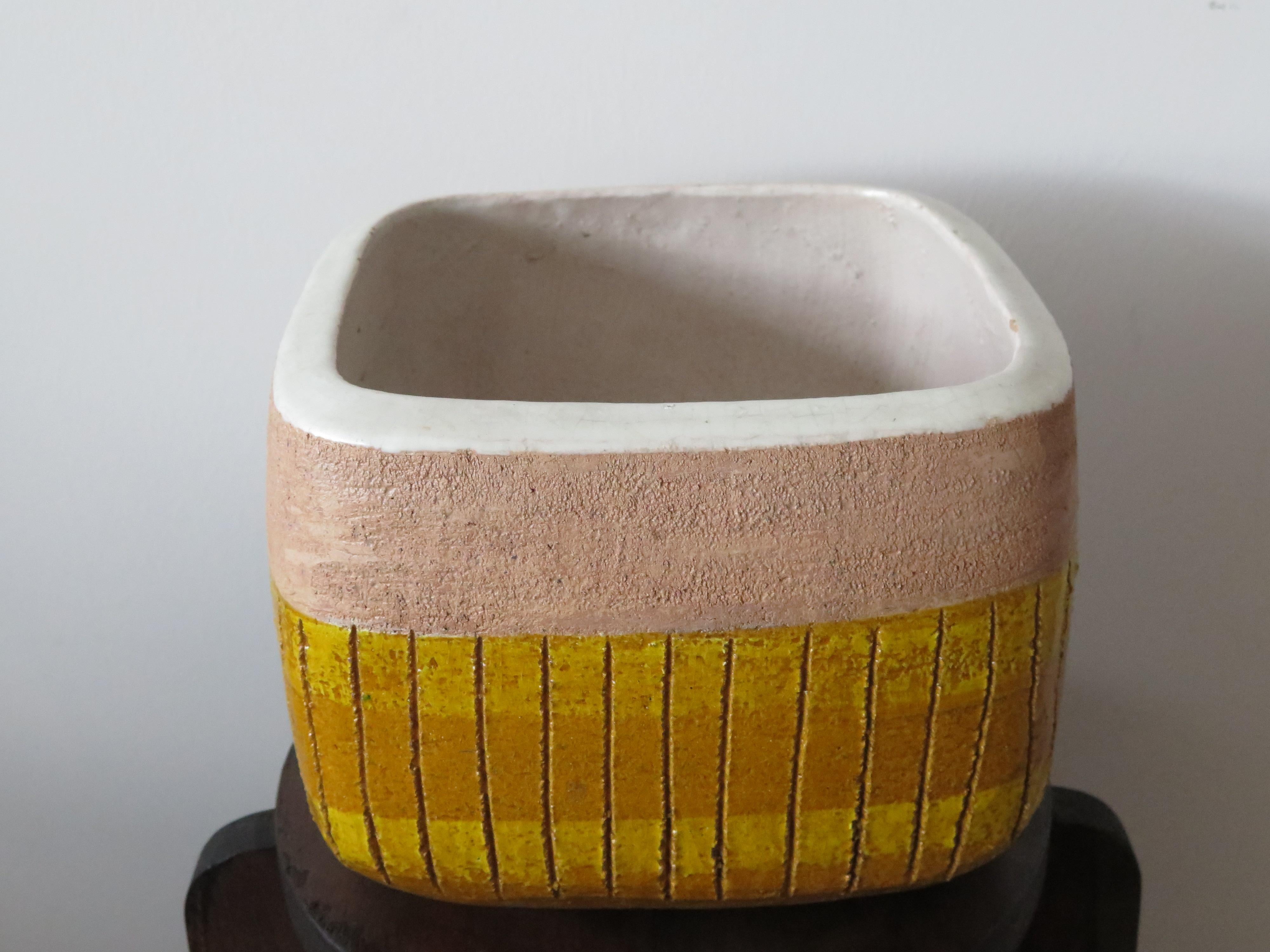 Italian Ceramic Bowl Ca' 1960's For Sale 3