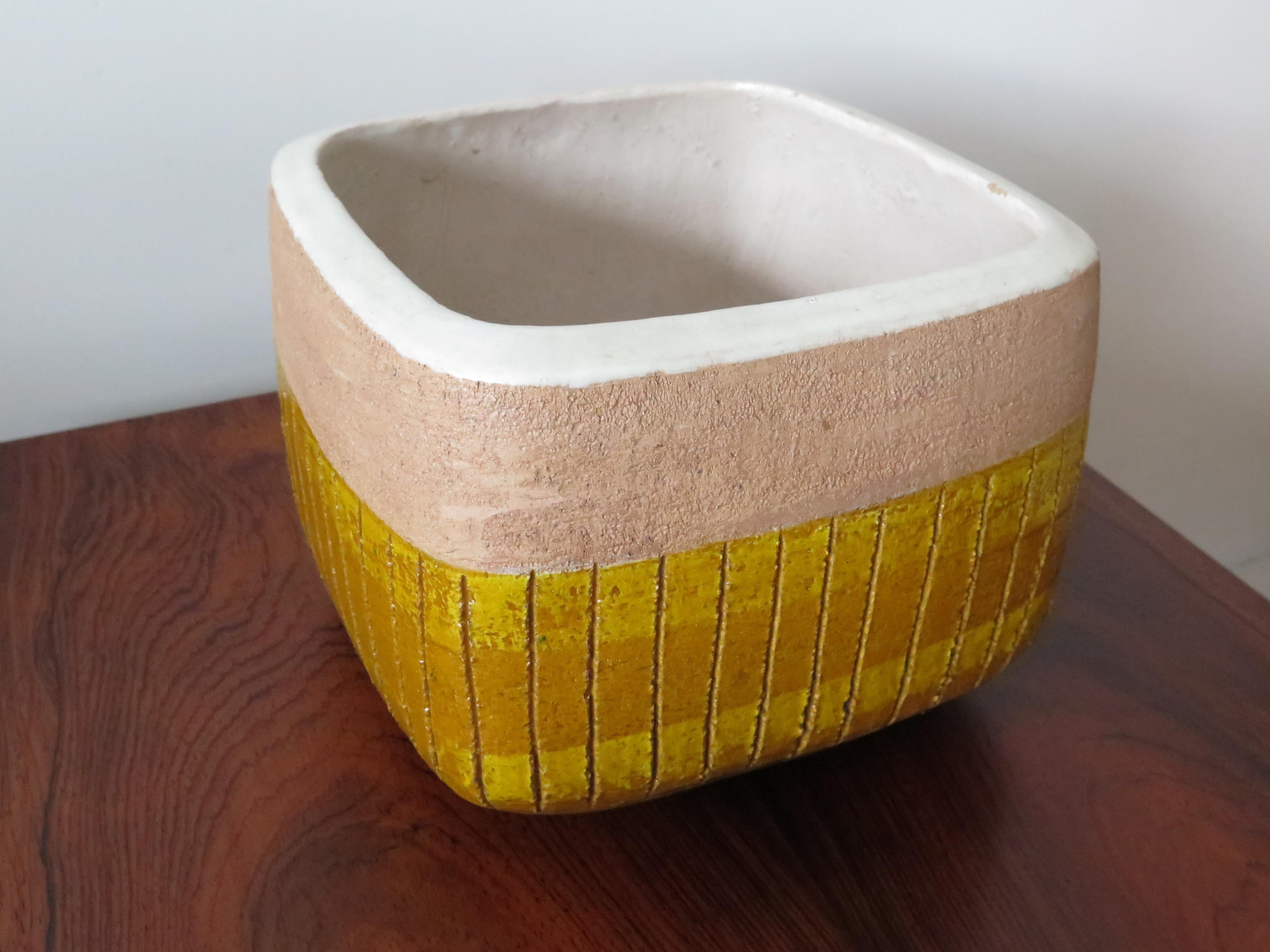 Italian Ceramic Bowl Ca' 1960's For Sale 4