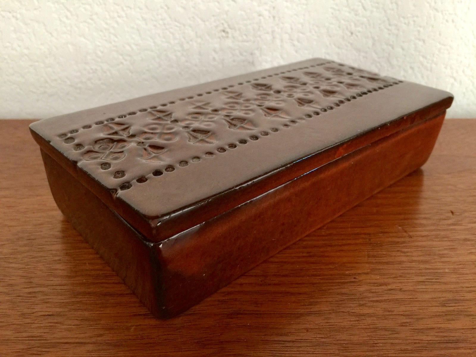 Bitossi Ceramic Brown Box In Good Condition In Los Angeles, CA