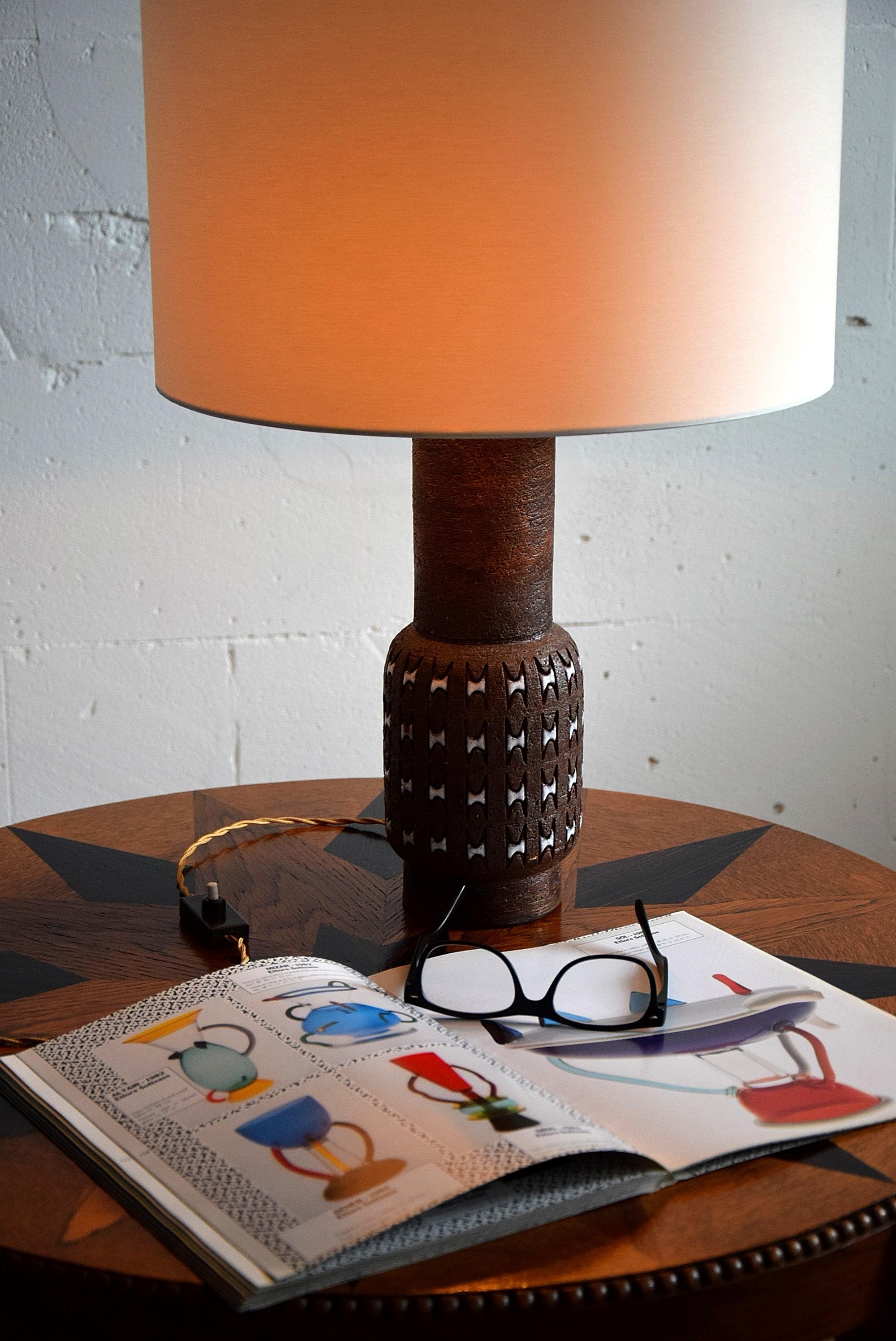 Bitossi Ceramic Mid-Century Modern Table Lamp by Aldo Londi 1