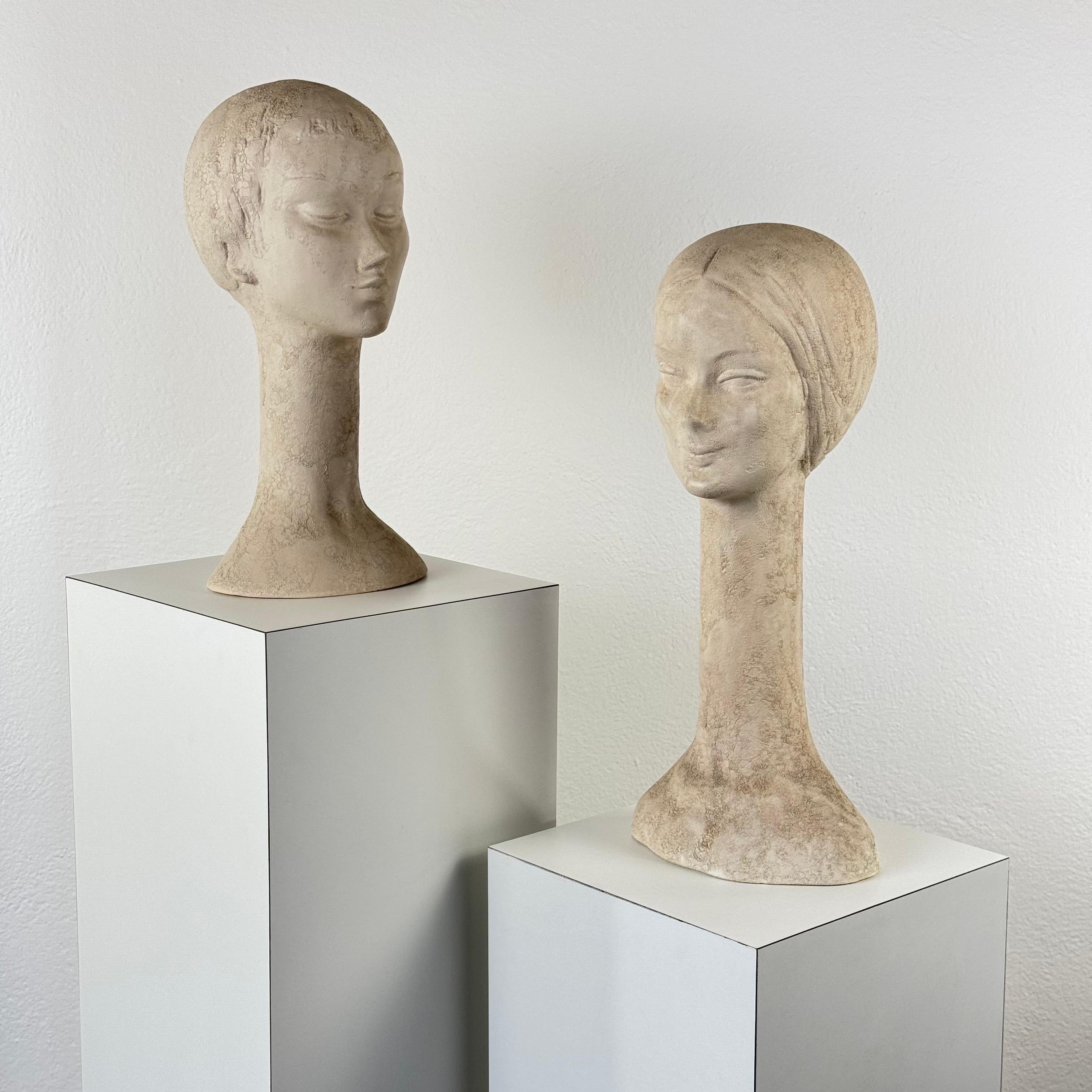 Bustes en céramique de Bitossi 