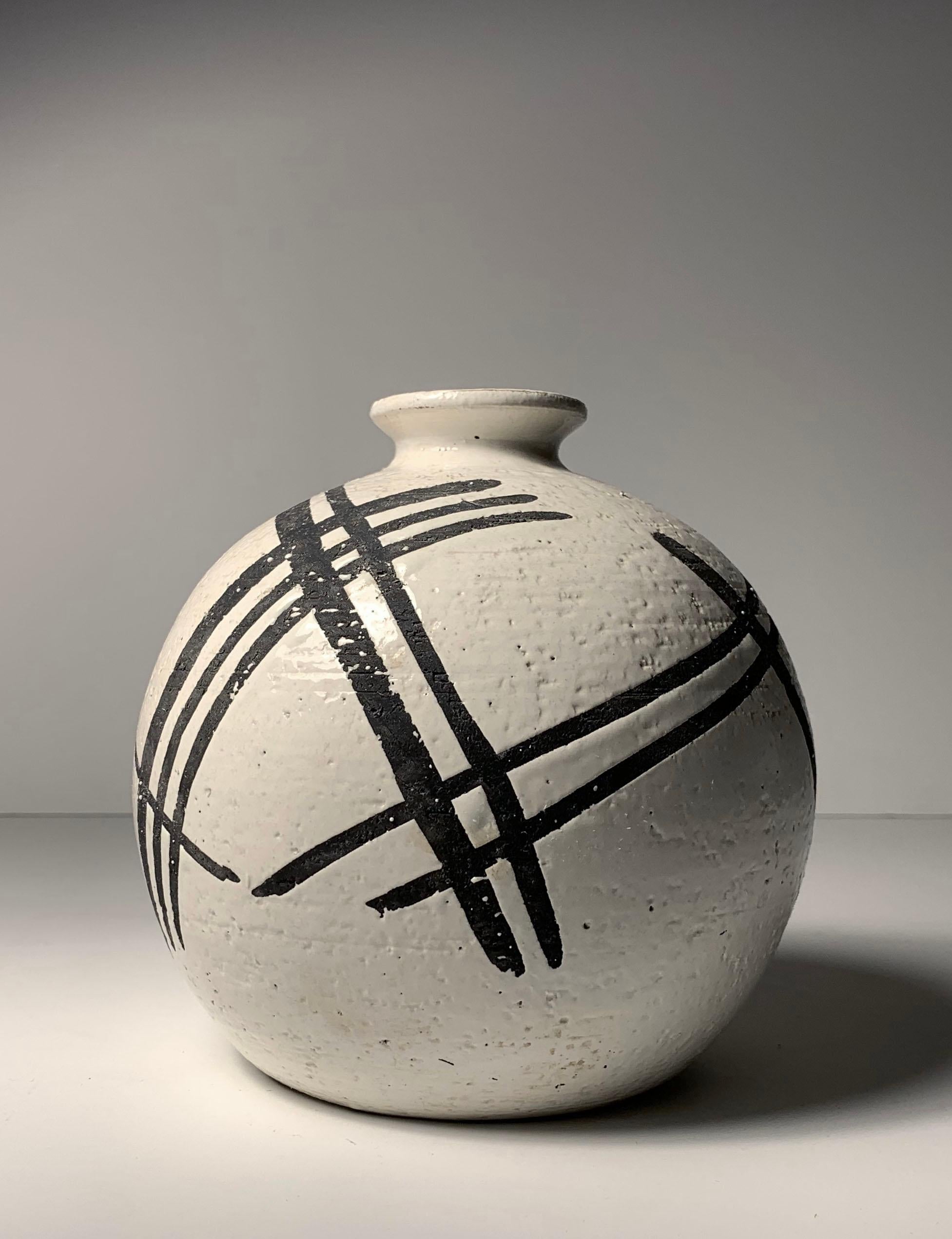 Mid-Century Modern Vase en céramique Bitossi d'Aldo Londi en vente
