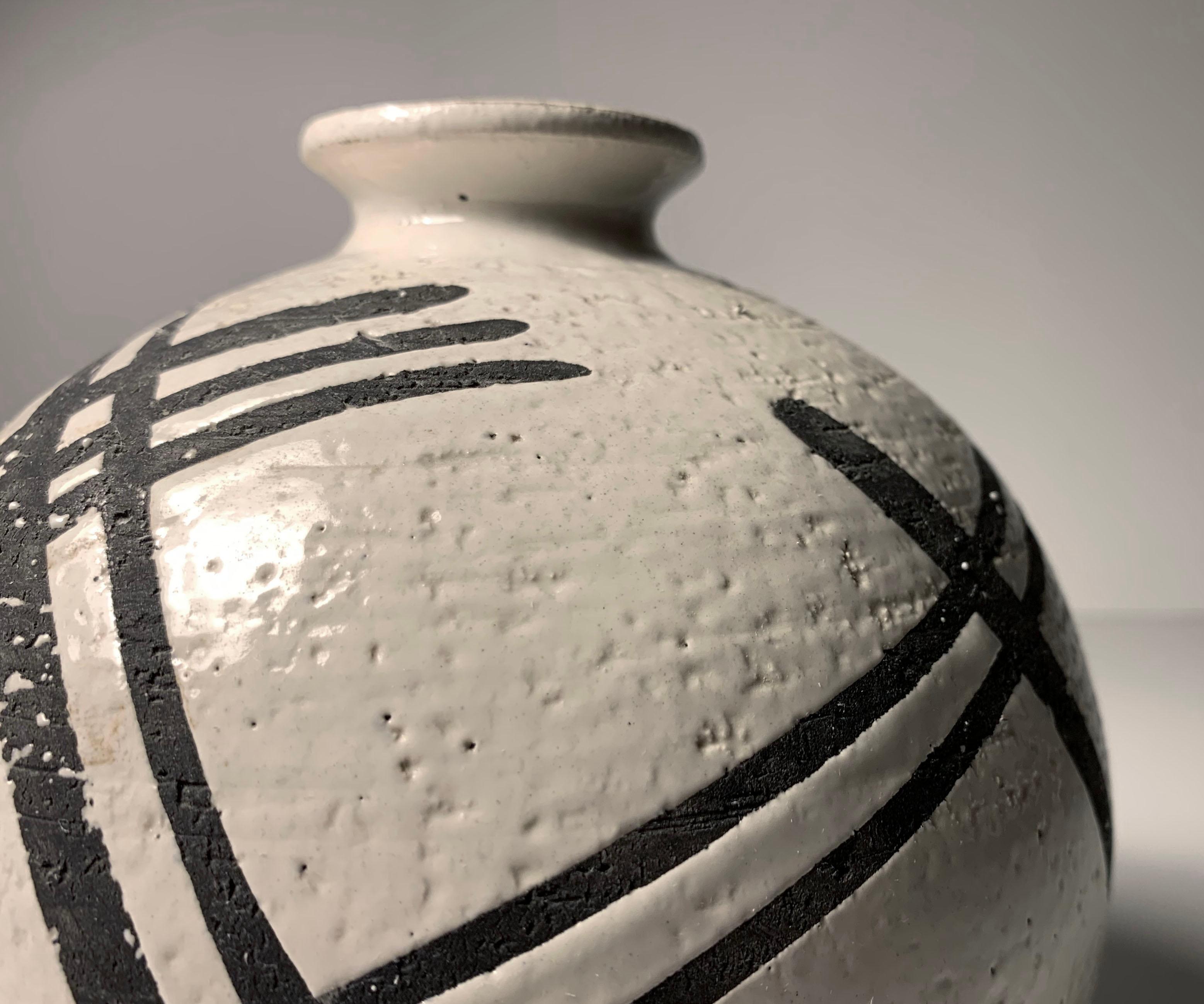 Italiano Vaso in ceramica Bitossi di Aldo Londi in vendita
