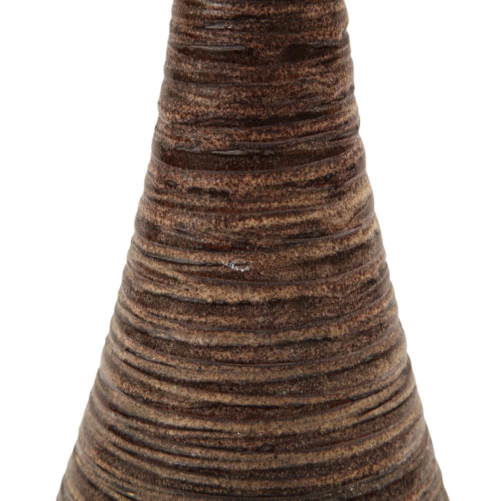 Bitossi Raymor Vase, Ceramic, Earth Tones, Geometric, Signed 2