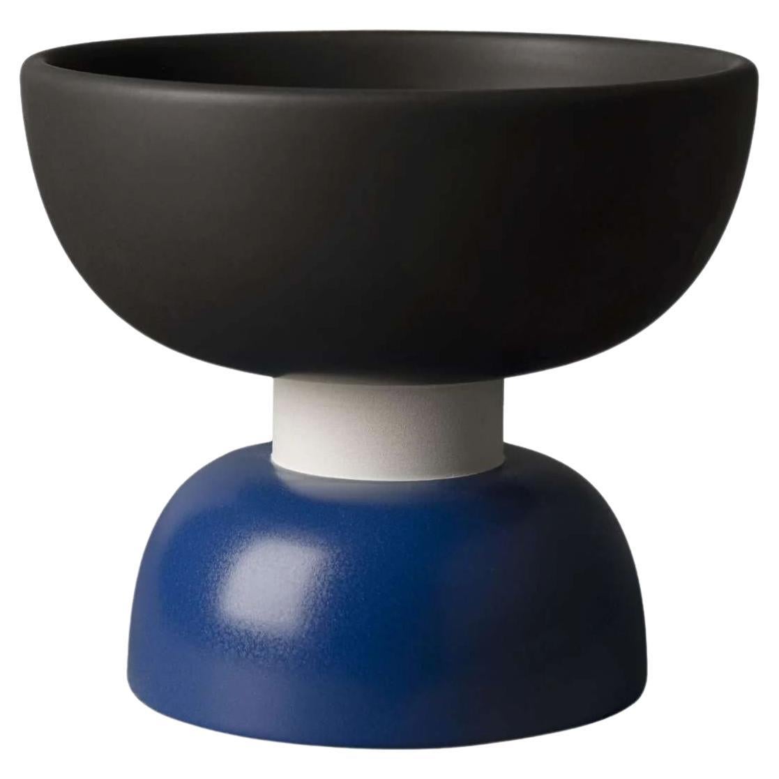 Centre de table Alzata de Bitossi Ceramiche, bleu par Ettore Sottsass en vente