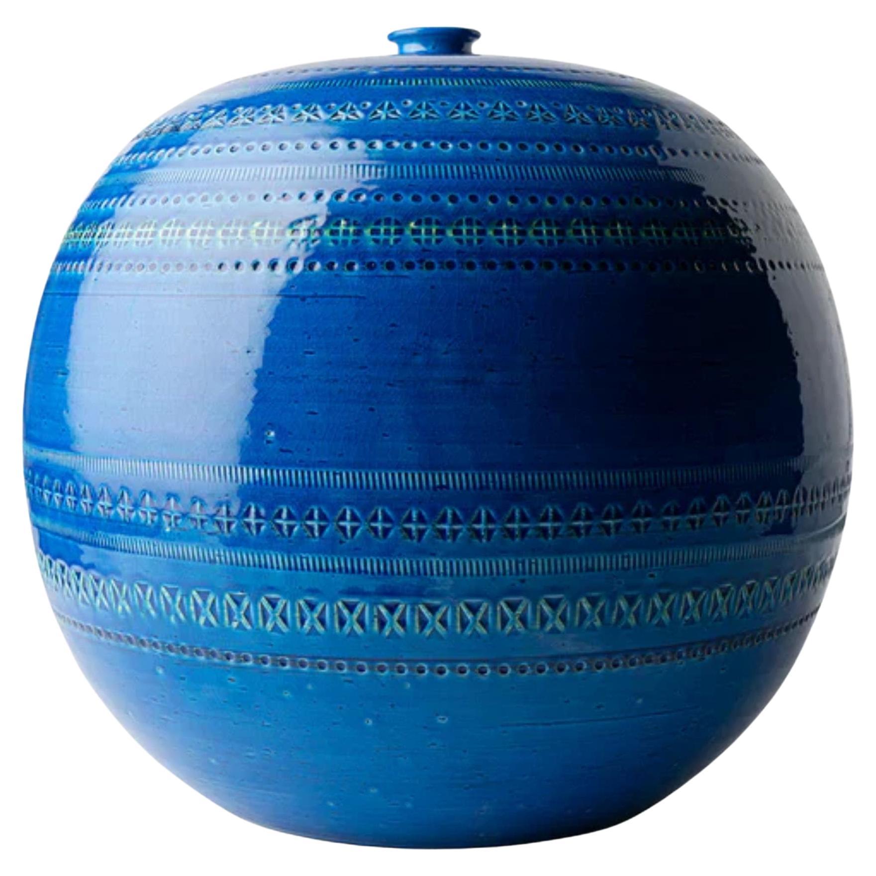Bitossi Ceramiche Ball Shaped Vase by Aldo Londi