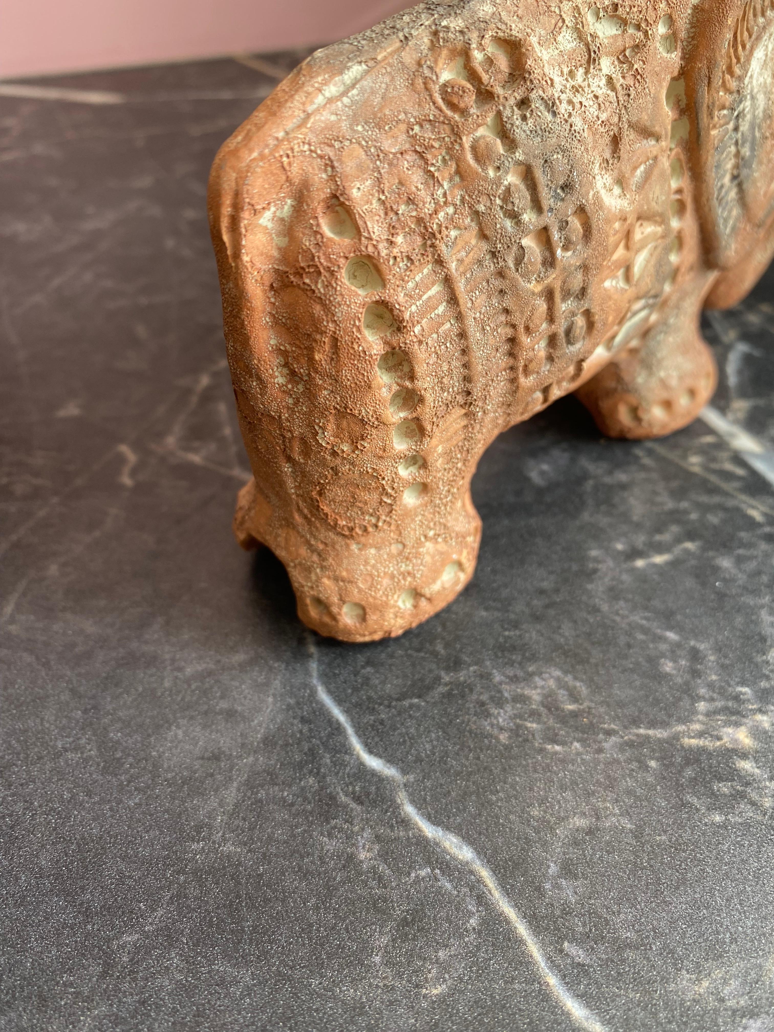 Elefante Bitossi de Aldo Londi Terracota en venta