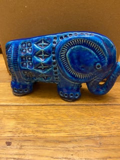 Bitossi Elephant decor Rimini Blue Italy