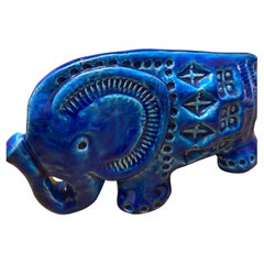 Bitossi Elephant decor Rimini Blue Italy