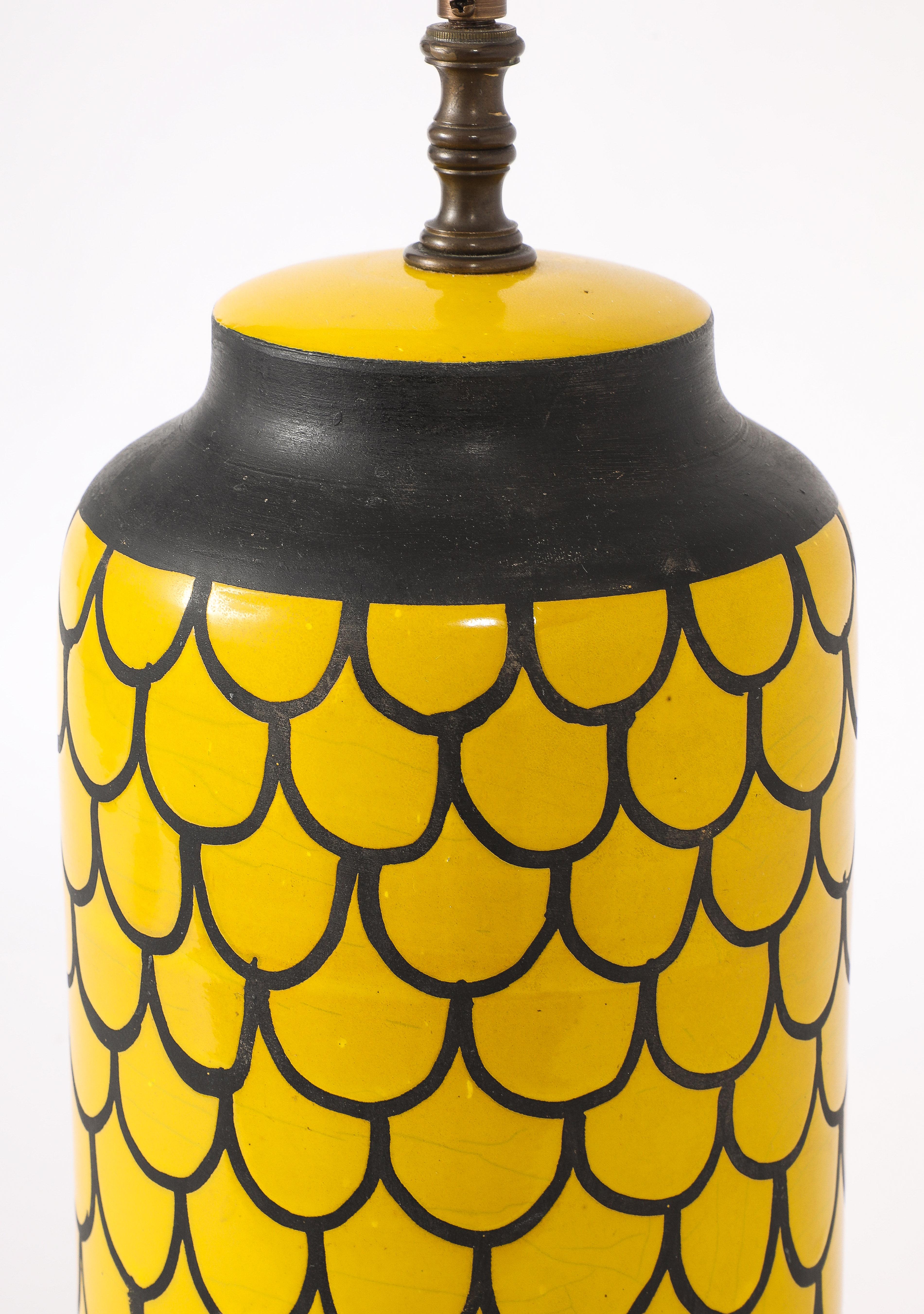 Bitossi Fish Scales Lamp, Italy 1960's For Sale 3