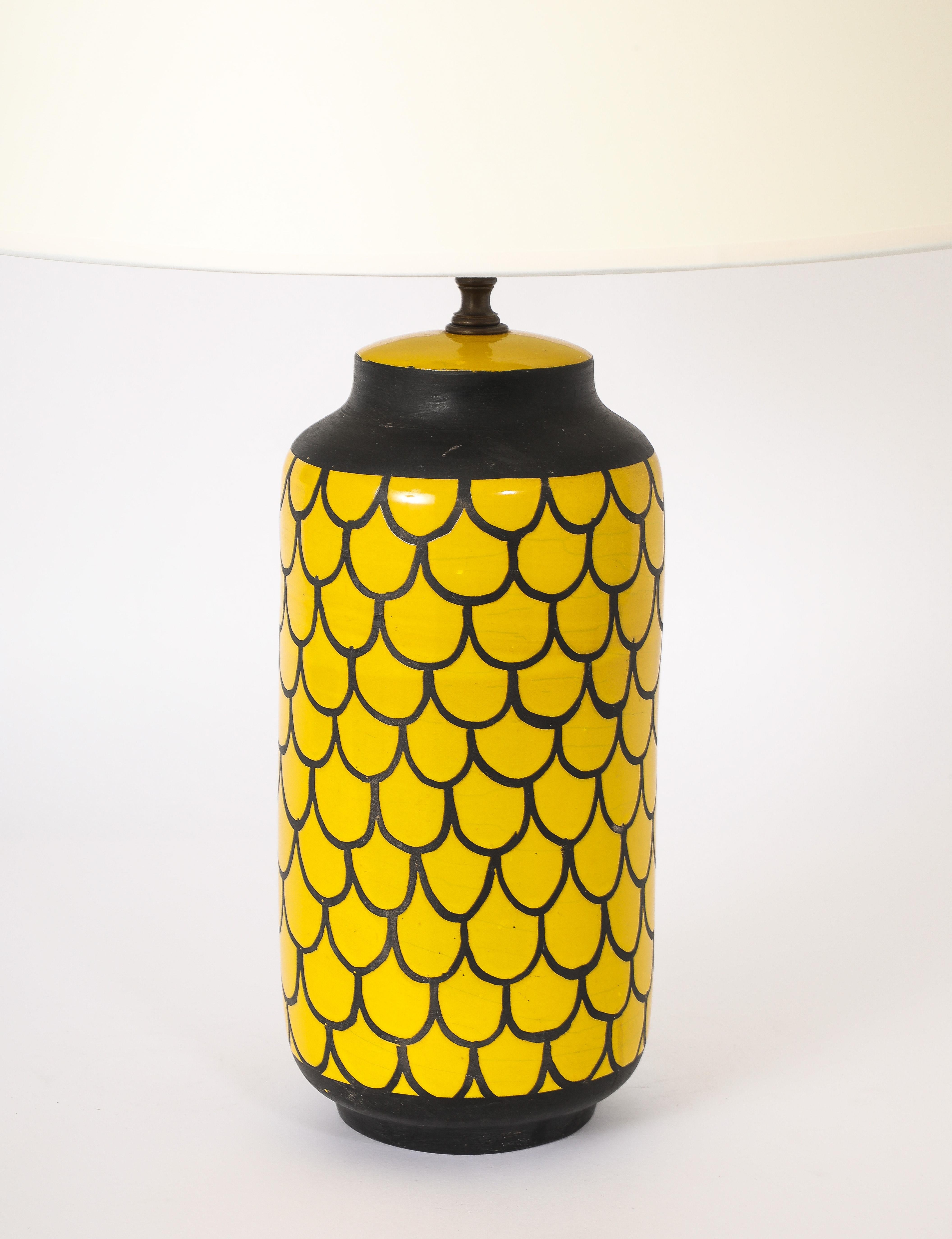 Mid-Century Modern Bitossi Fish Scales Lamp, Italy 1960's For Sale