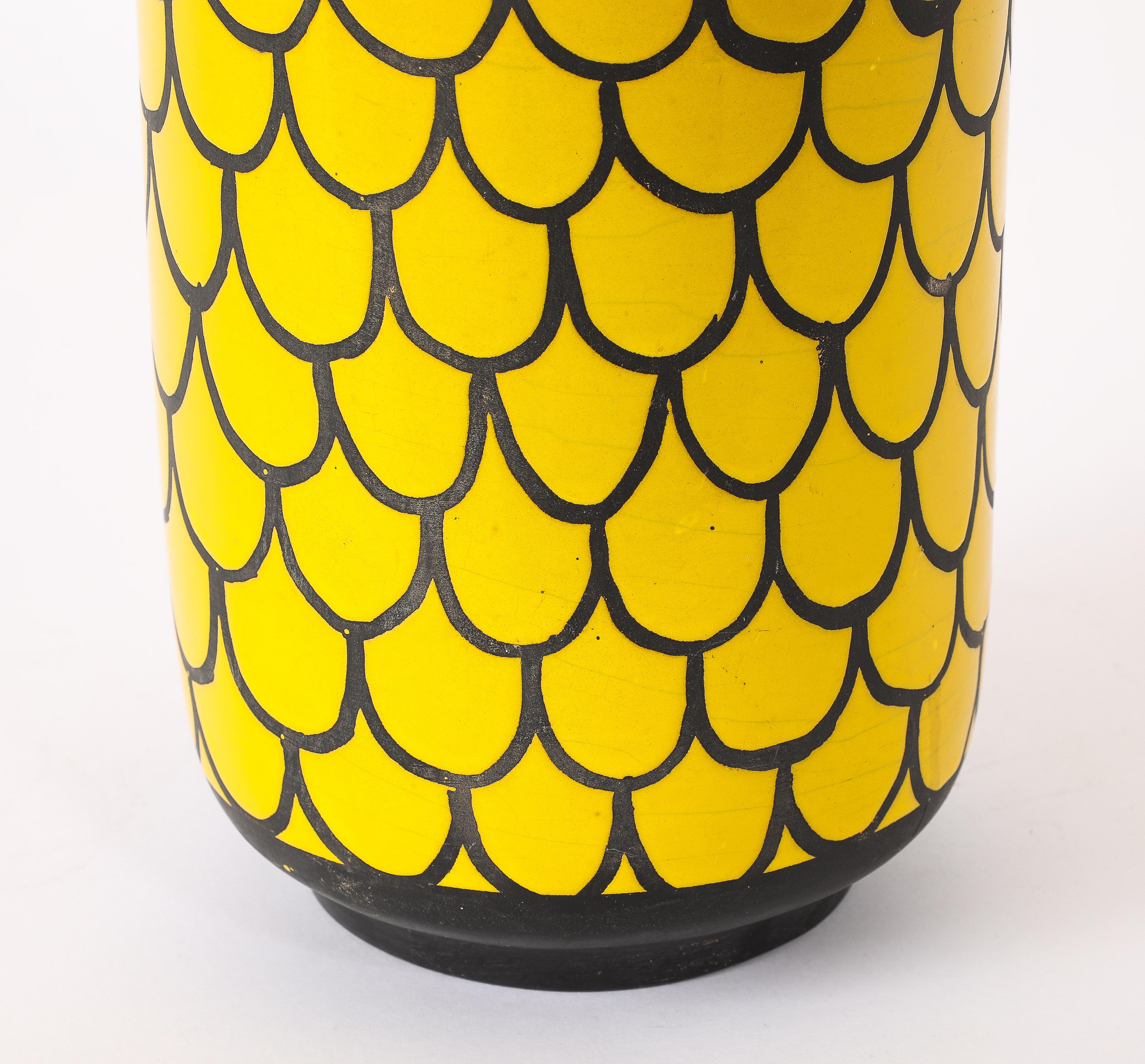 Glazed Bitossi Fish Scales Lamp, Italy 1960's For Sale