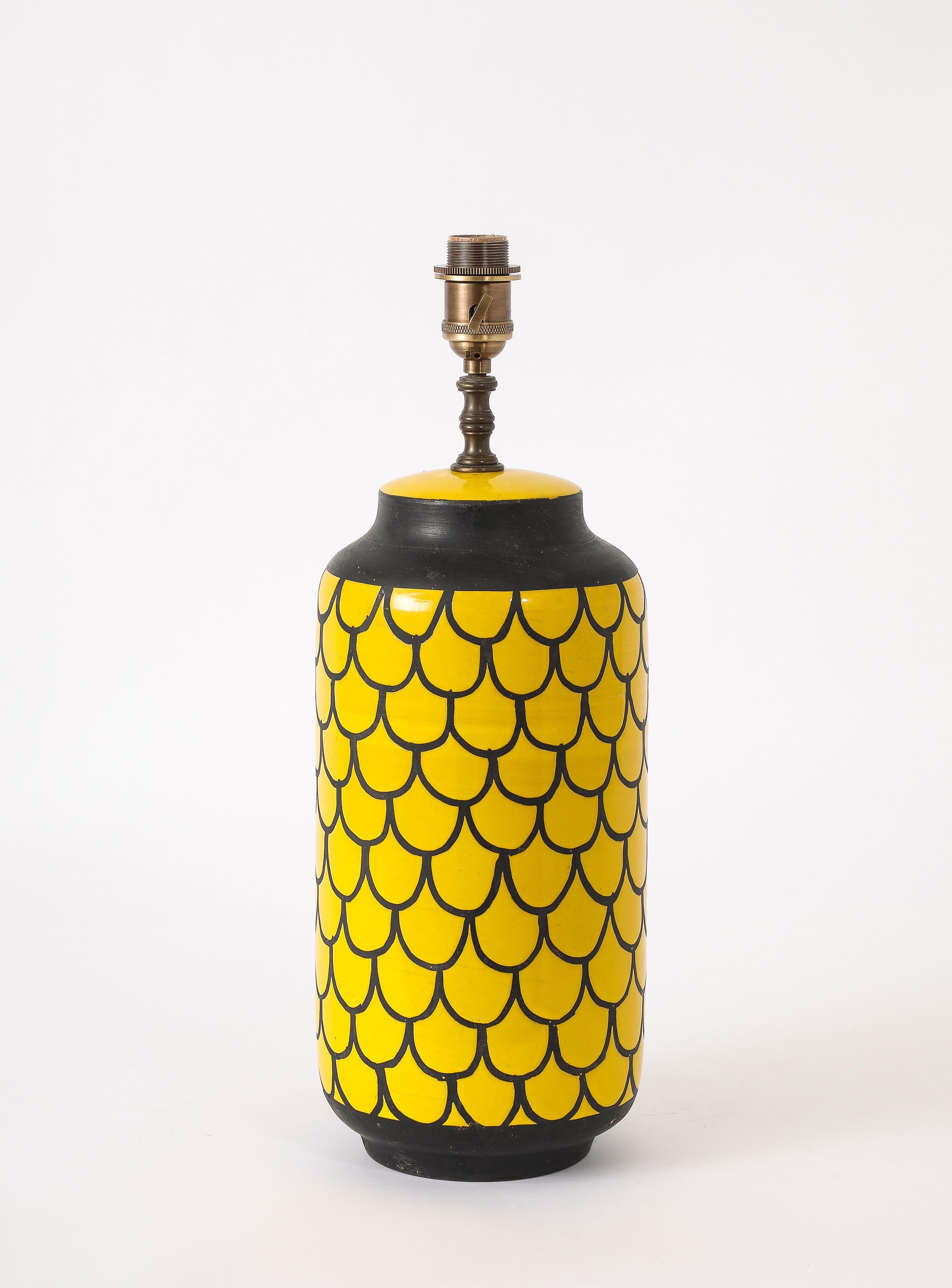 20th Century Bitossi Fish Scales Lamp, Italy 1960's For Sale