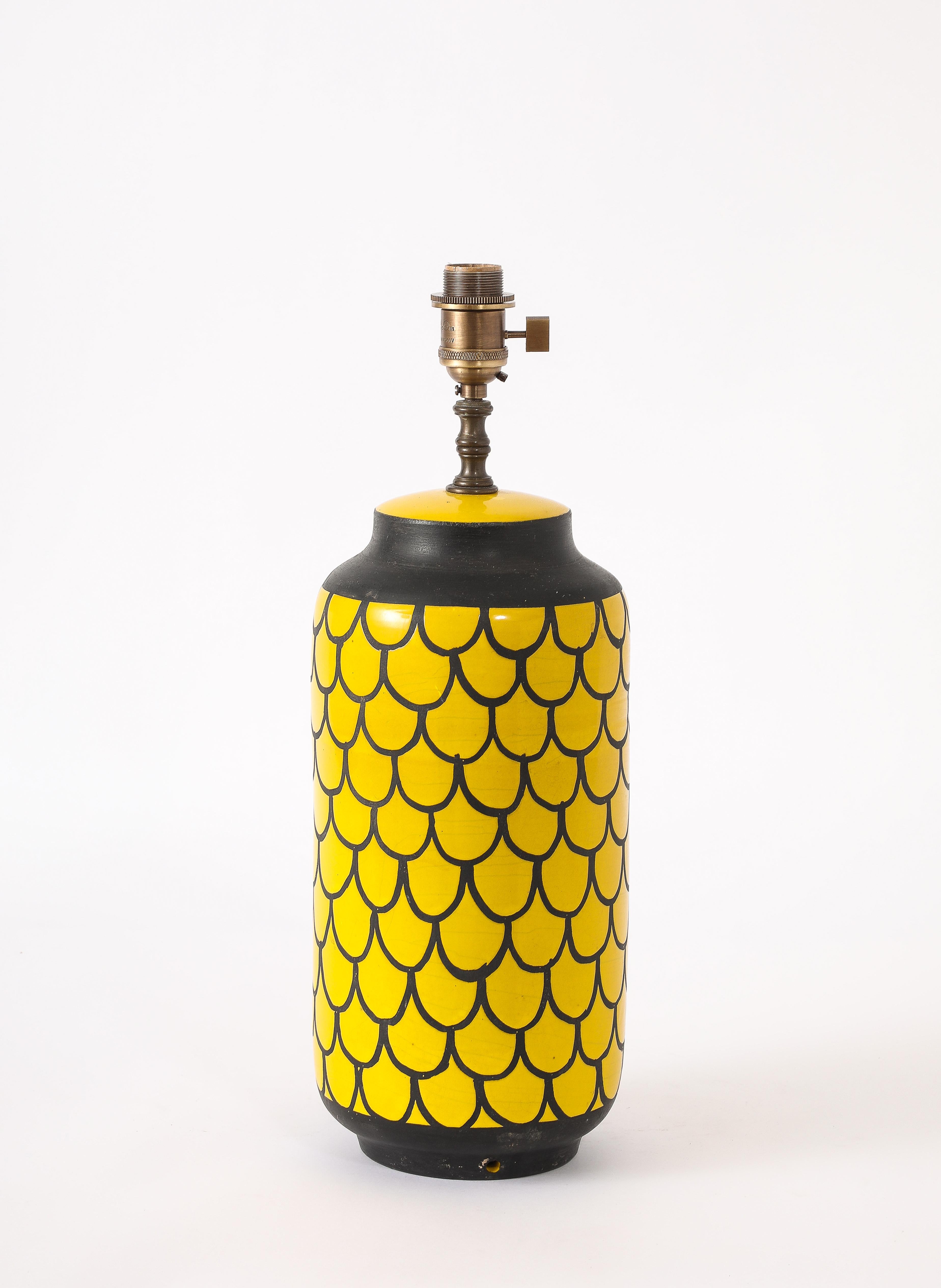 Bitossi Fish Scales Lamp, Italy 1960's For Sale 1