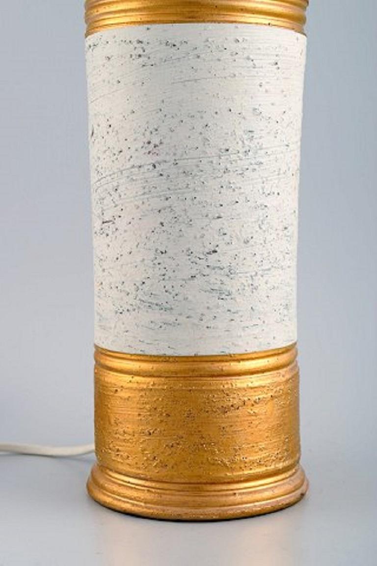 Bitossi for Bergboms, Sweden, Two Table Lamps in Glazed Stoneware In Excellent Condition For Sale In Copenhagen, DK