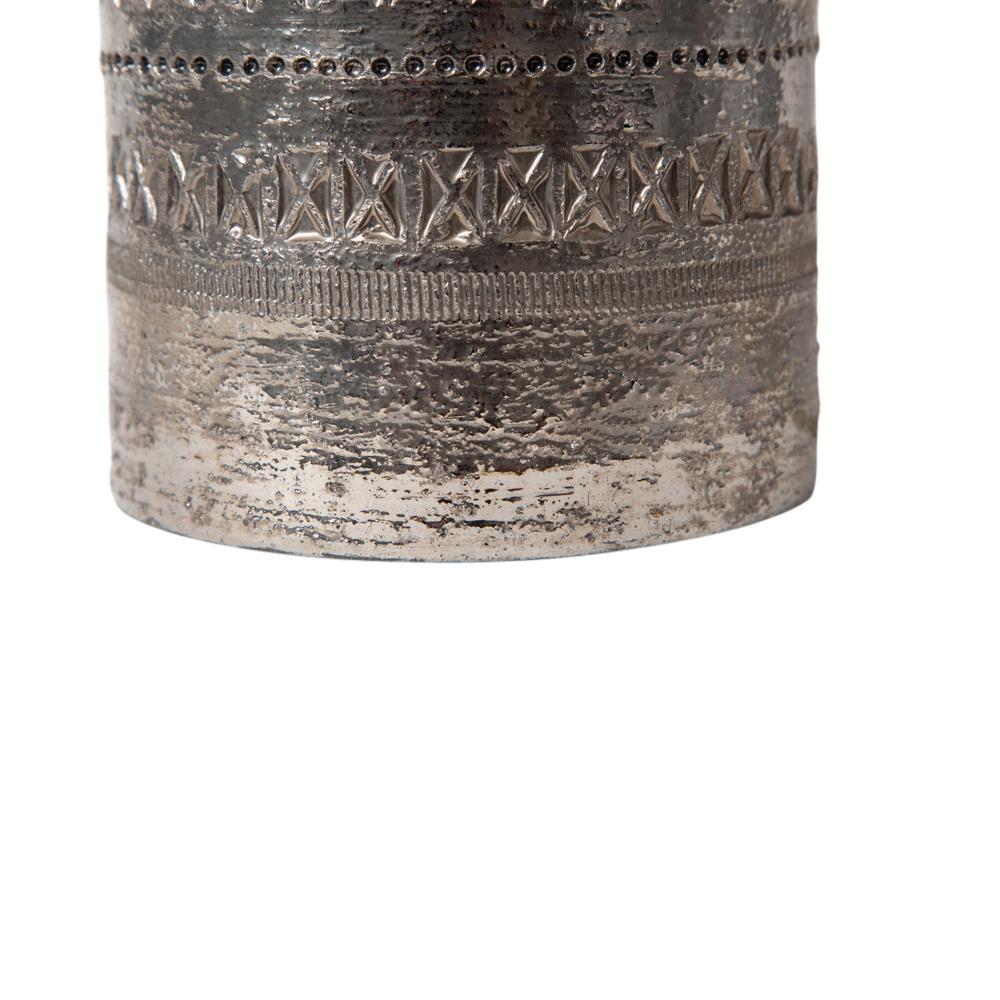 Bitossi für Bergboms Tischlampe, Keramik, Dunkelsilber Metallic, signiert im Zustand „Gut“ im Angebot in New York, NY