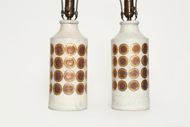Swedish Bitossi for Bergboms Table Lamps, a Pair For Sale