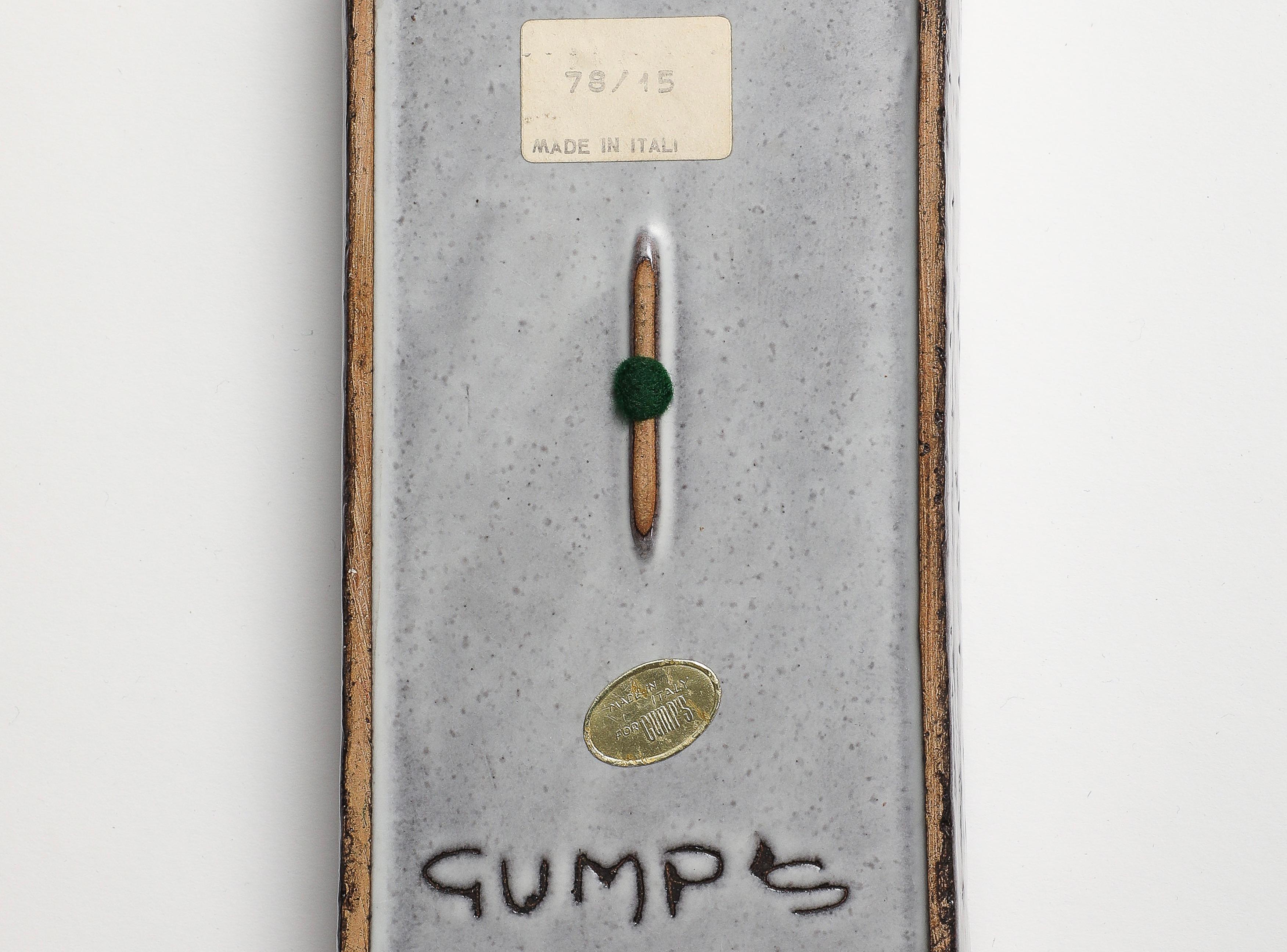 Bitossi for Gump's Box, Ceramic, Gray, Signed For Sale 7