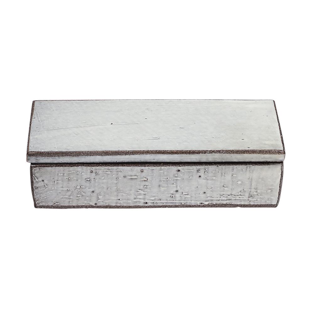 Bitossi for Gump's Box, Ceramic, Gray, Signed In Good Condition For Sale In New York, NY