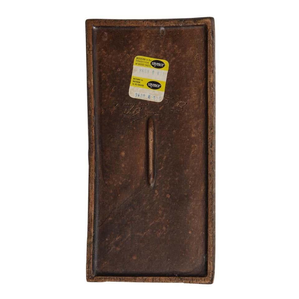 Caja Bitossi para Raymor, cerámica, blanca, negra y marrón, firmada en venta 6