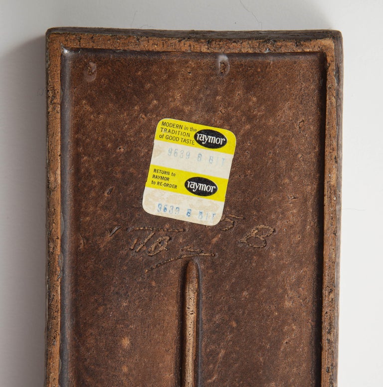 Bitossi for Raymor Box, Ceramic, White, Black, and Brown, Signed For ...
