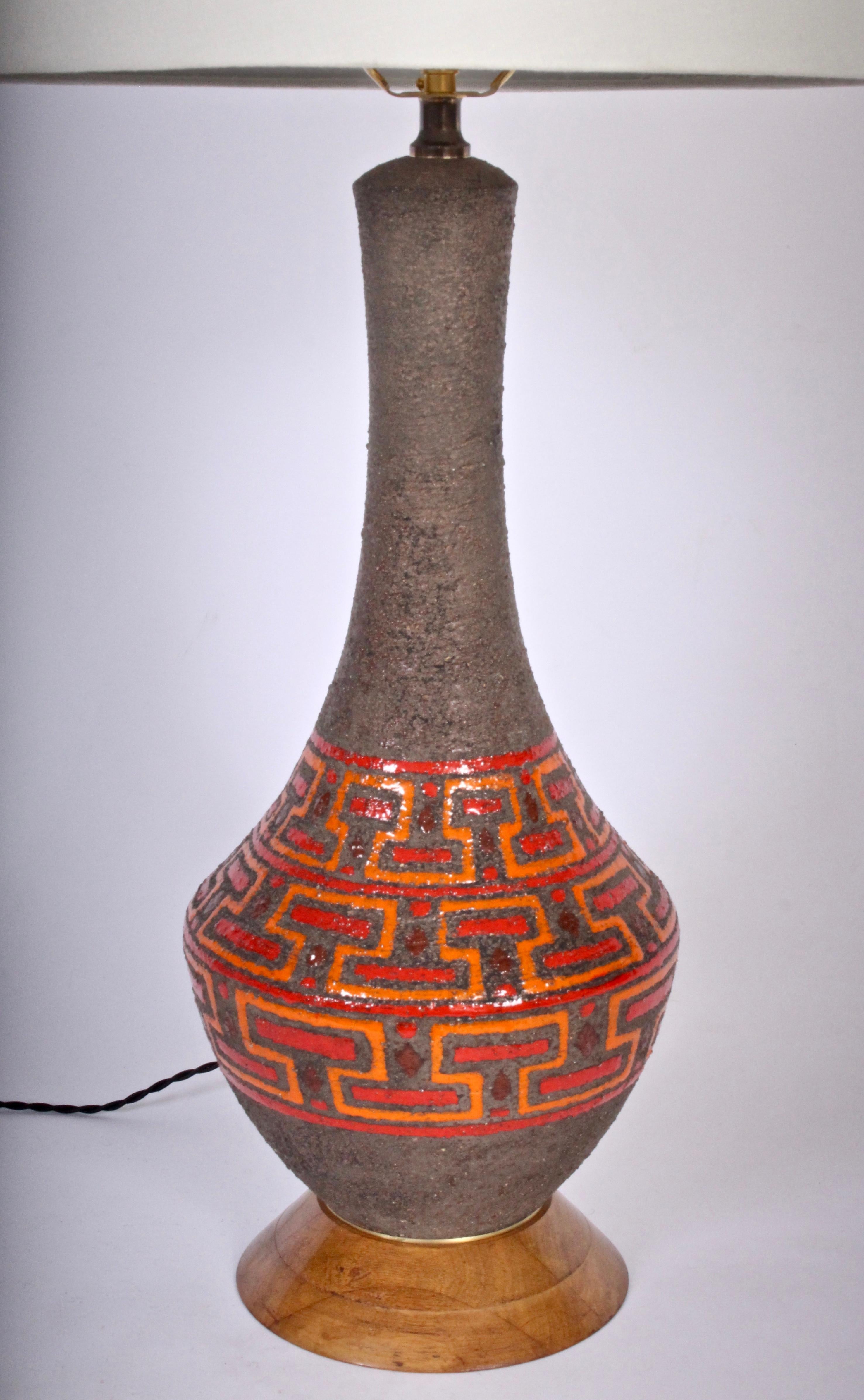 bitossi pottery lamp