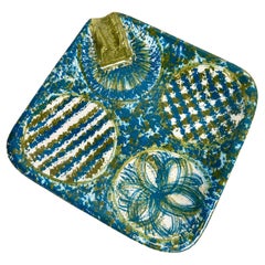 Bitossi für Raymor Italienischer Aschenbecher aus Keramik, Mid-Century Modern, Aschenbecher Catch All-Schale