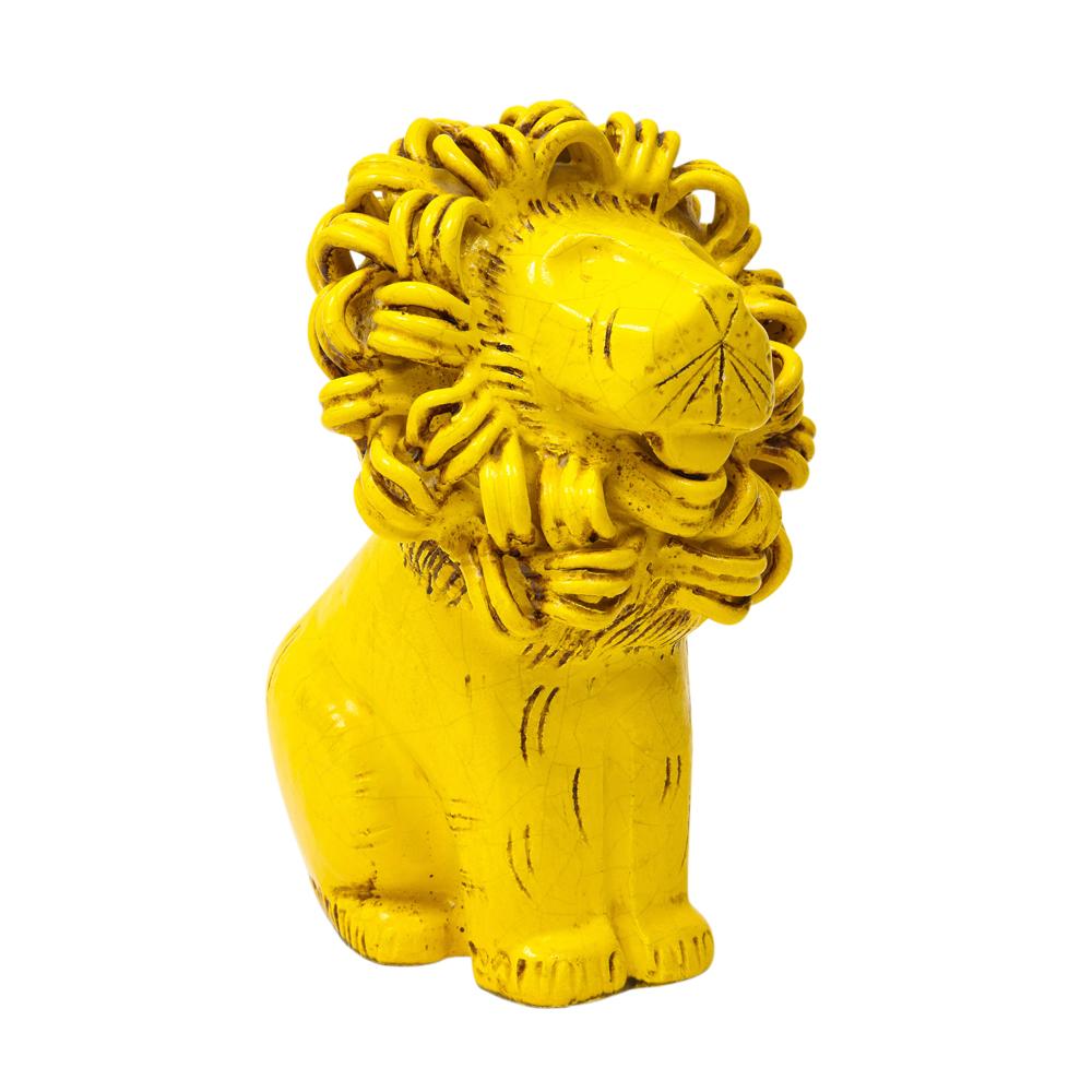 Bitossi für Raymor Löwe, Keramik, gelb, signiert im Angebot 4