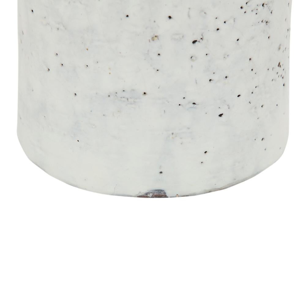 Bitossi für Raymor Vase:: Keramik:: weiß und braun:: signiert im Angebot 6